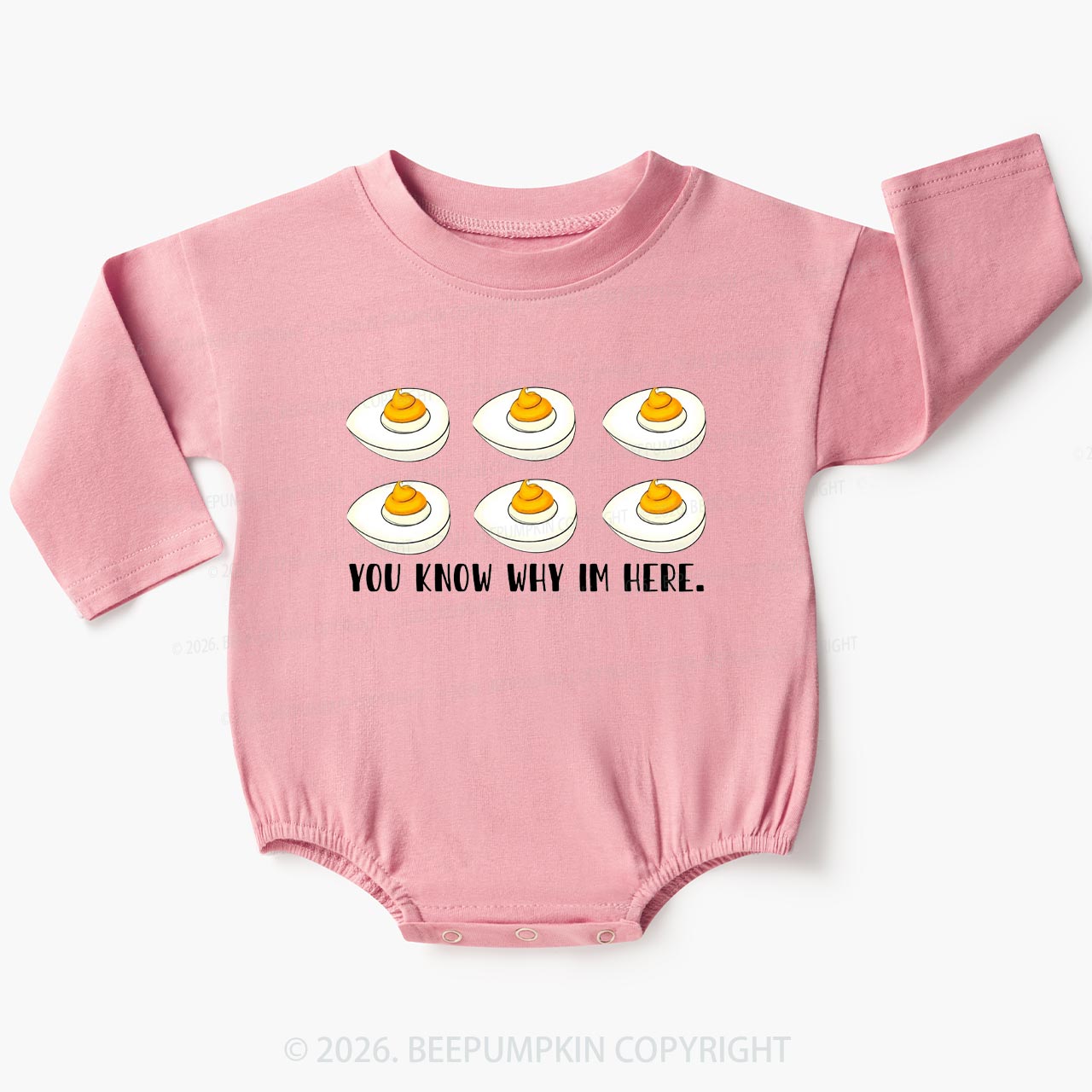 You Know Why I'm Here Funny Baby Bubble Romper