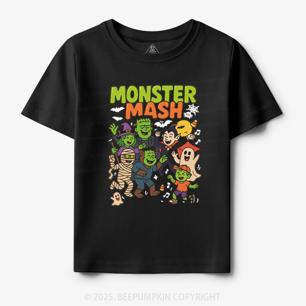 Monster Mash Halloween Toddler&Kid's Tees Beepumpkin