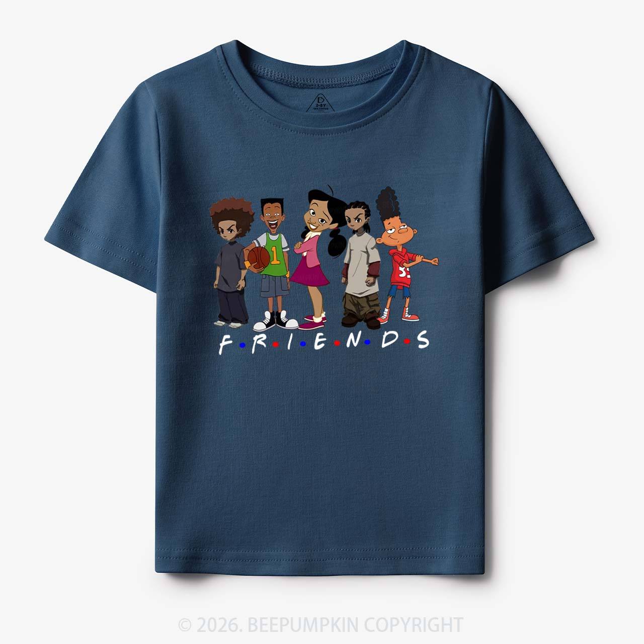 Black Cartoon Characters Toddler&Kid's Tees Beepumpkin
