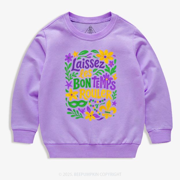Laissez Les Bon Temps Rouler Kid's Sweatshirt