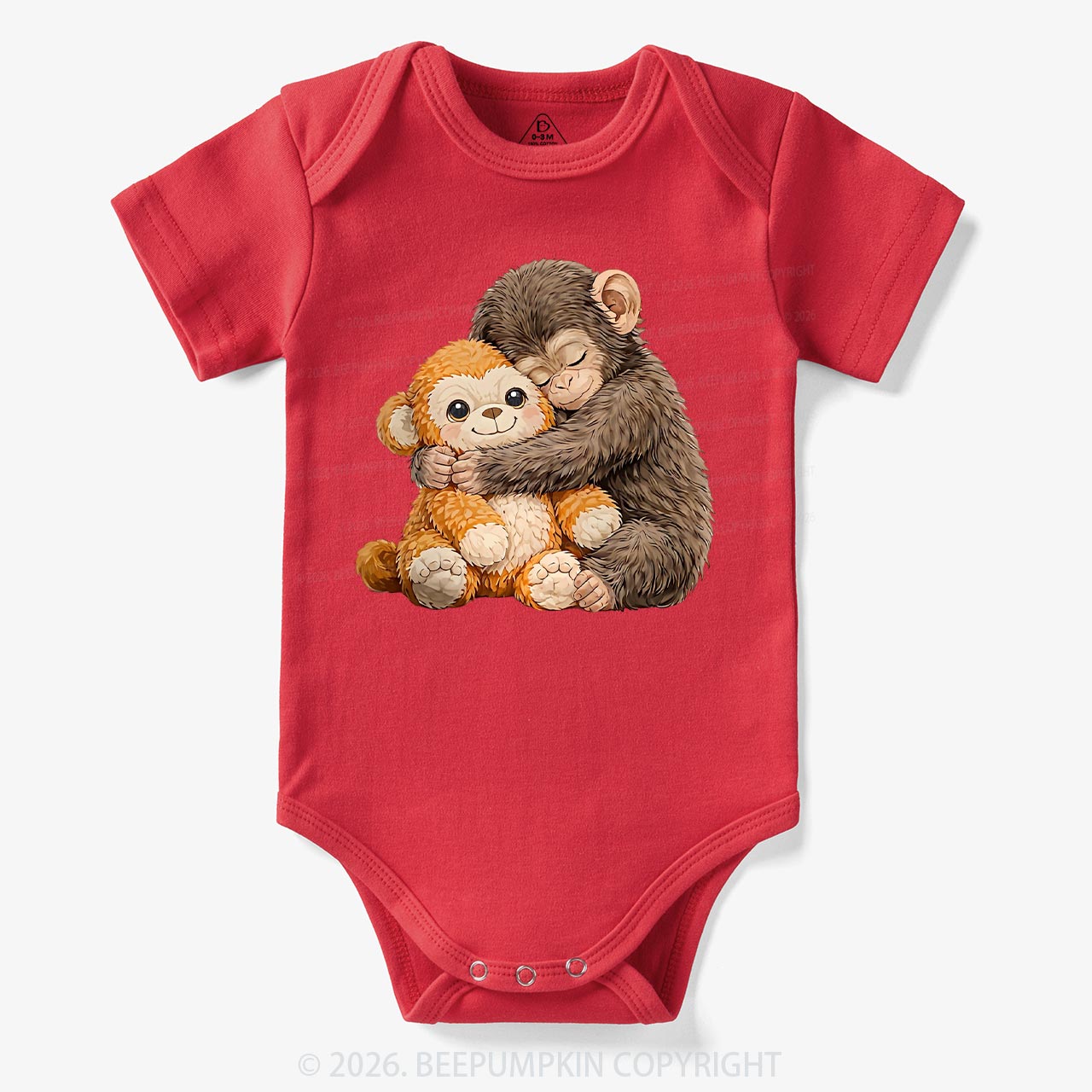 Dear Punch Monkey Lovely Baby Bodysuit