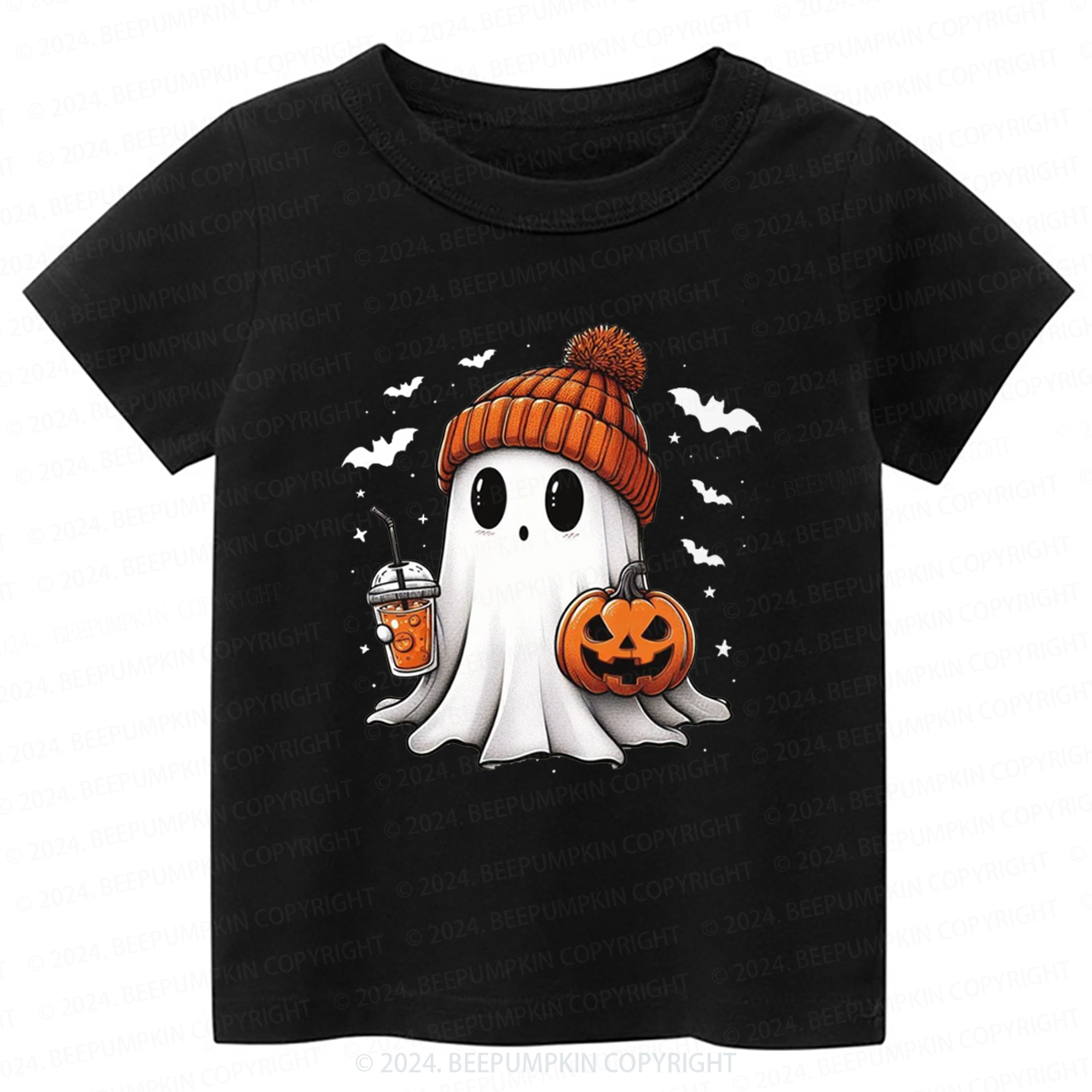 Halloween Cute Ghost Toddler&Kids Tees 