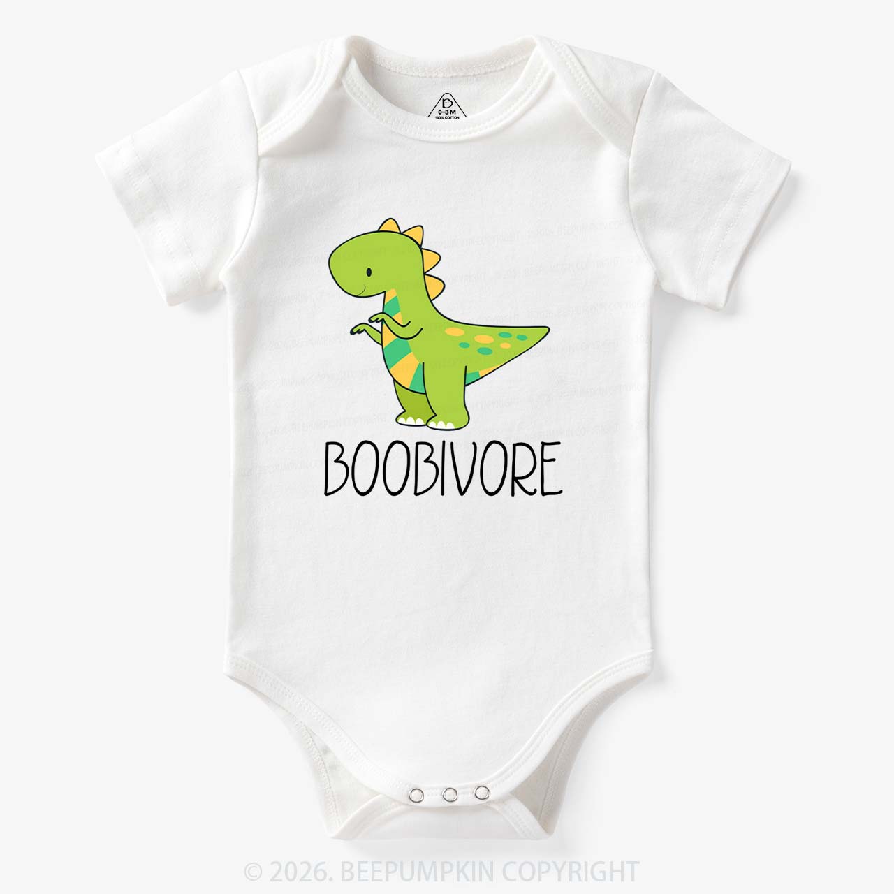 Funny Boobivore Dinosaur Bodysuit