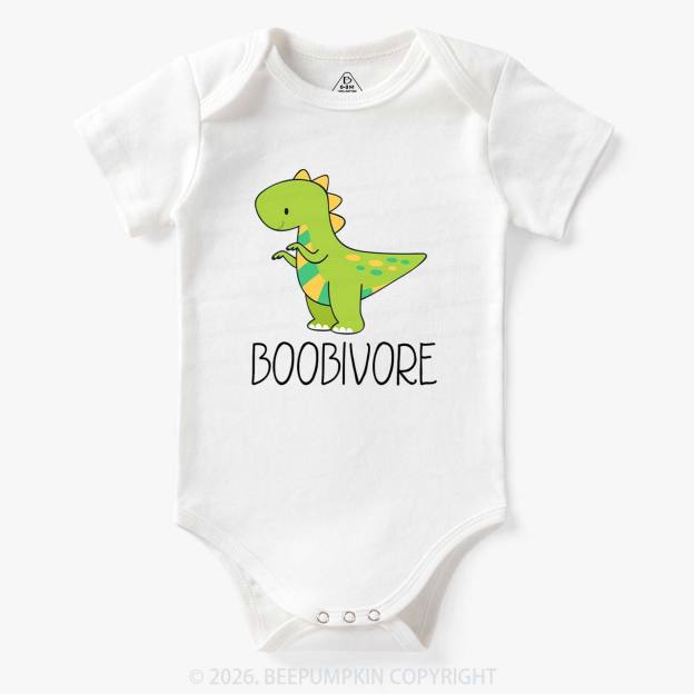 Funny Boobivore Dinosaur Bodysuit