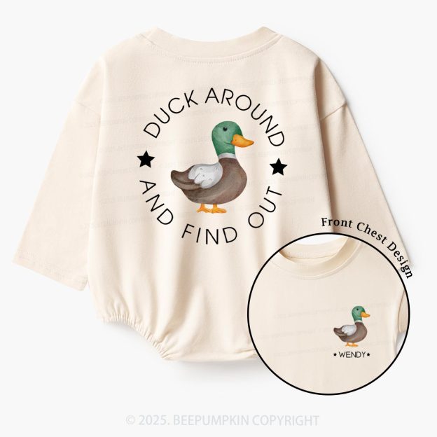 Duck Around and Find Out  Baby Bubble Romper Beepumpkin