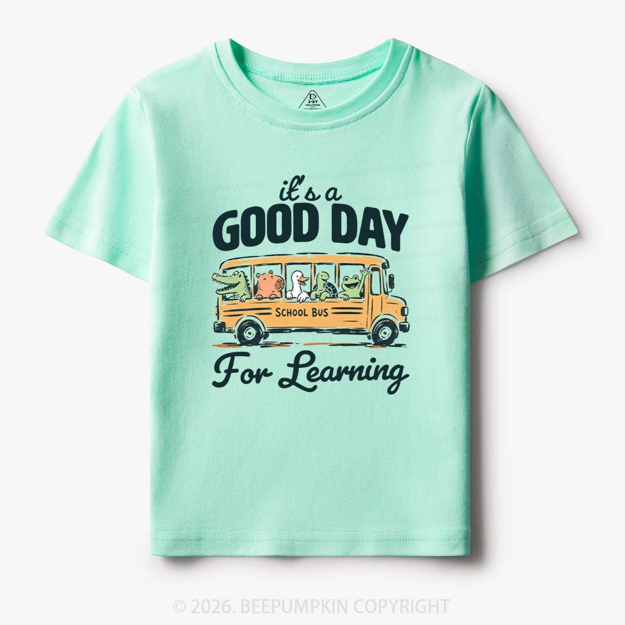 It's A Good Day For Learning Cute Animals Toddler&Kid's Tees