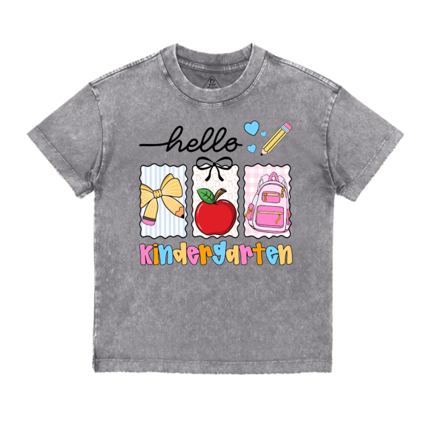Personalized Back To School Gift Package Toddler&Kids Washed Tees