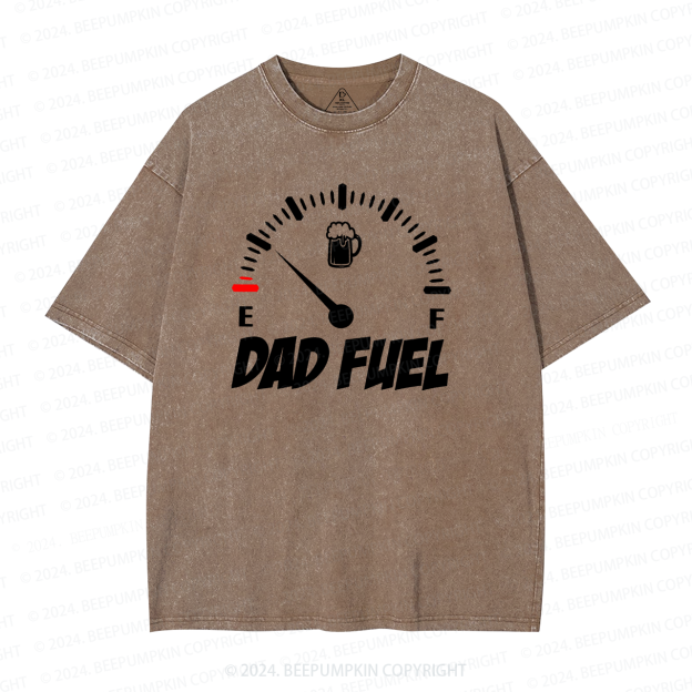 Dad Fuel Gasoline Dad Washed T-Shirts 