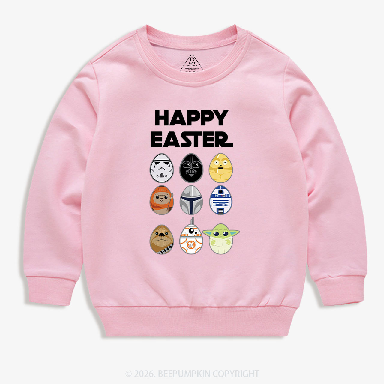 Easter Funny Trooper Eggpire Kid's Sweatshirt