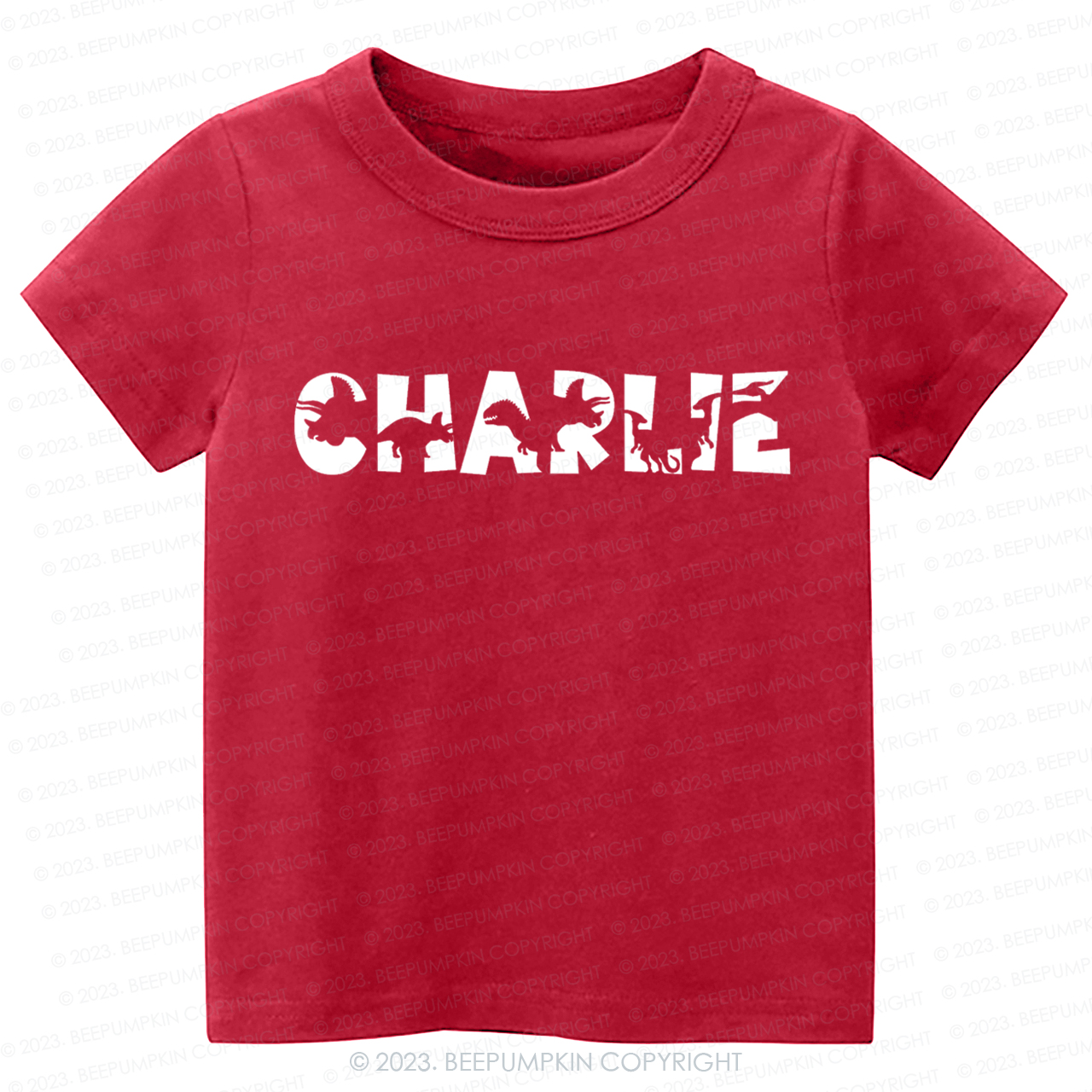 Personalized Dinosaur Name Kids Shirt