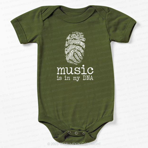 Music In My DNA Musician Bodysuit For Baby