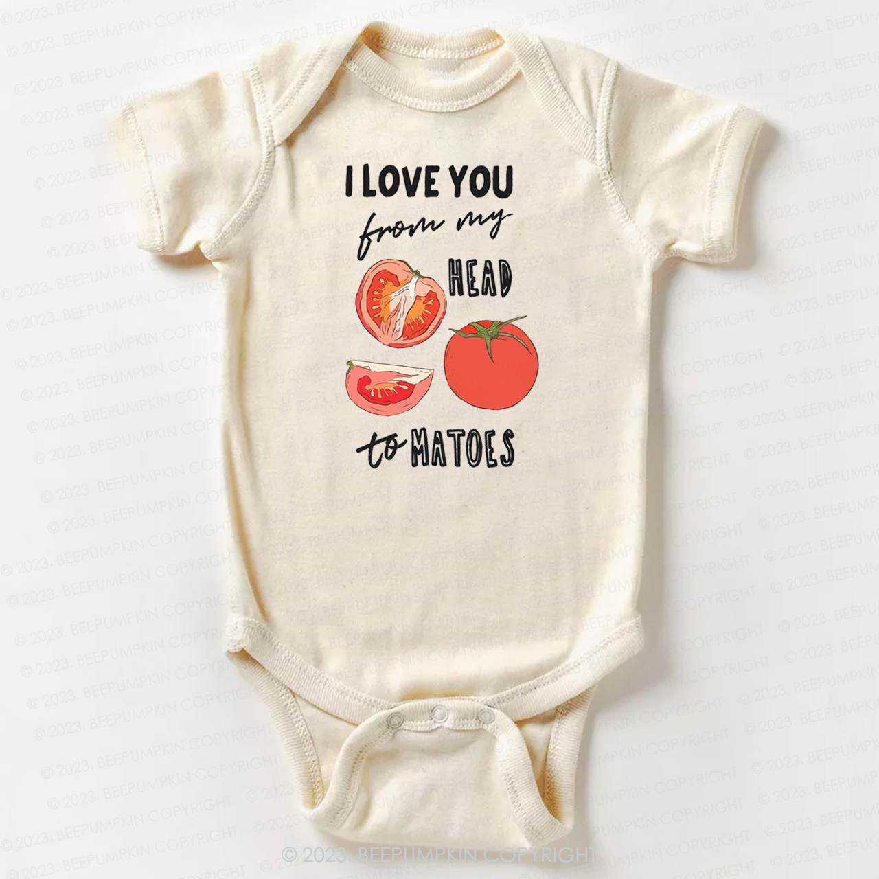 I Love You From My Head Tomatoes Bodysuit For Baby