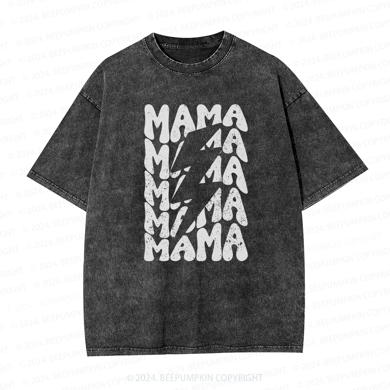 Mama Lightning Bolt Mama Washed Tees