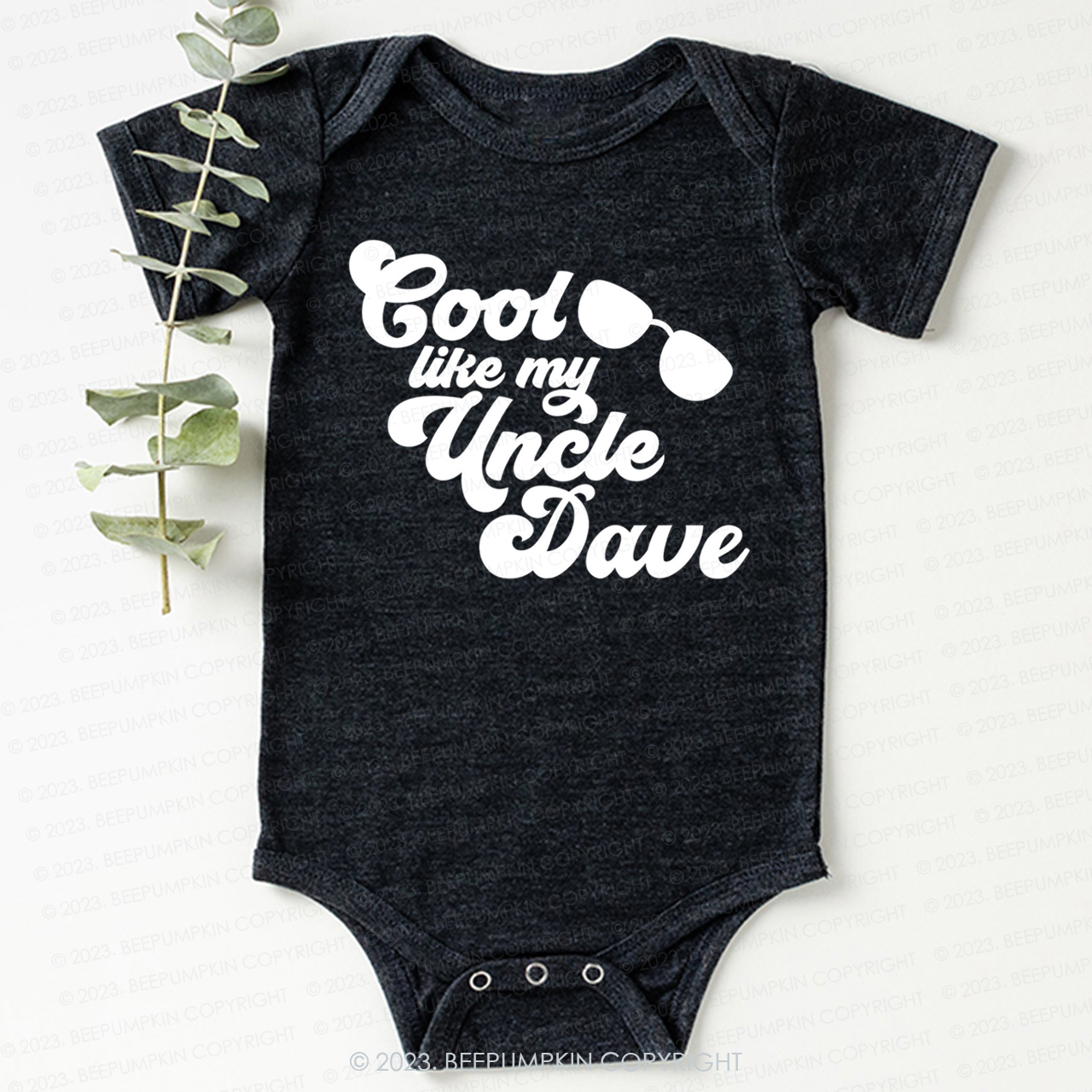 Personalized Cool Like My Uncle Bodysuit For Baby