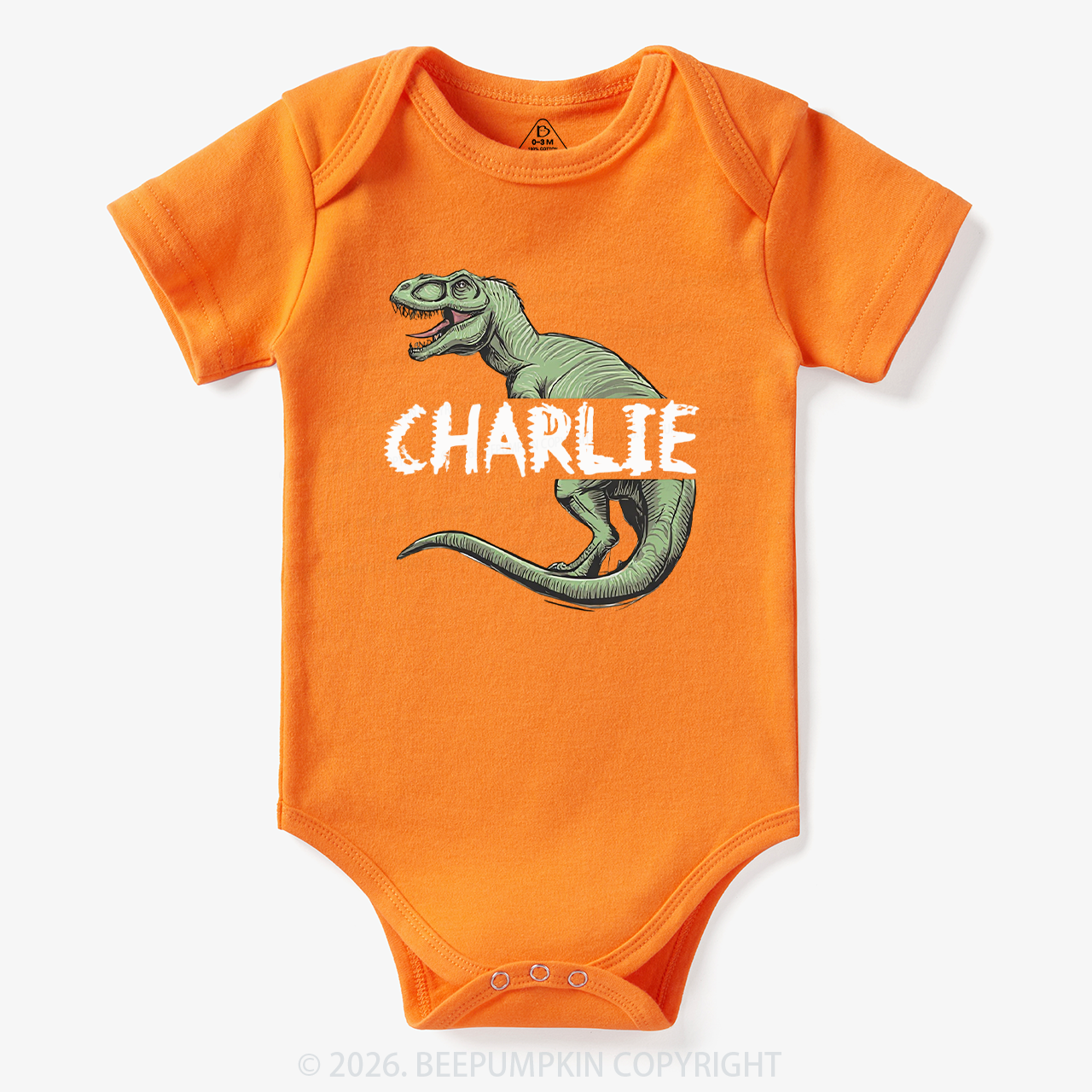 Personalized Roar And Explore Baby Bodysuit