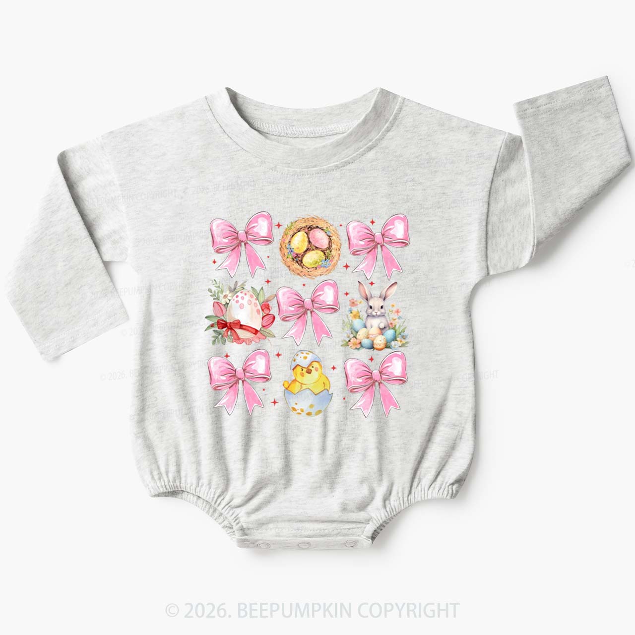 Bloom & Bunny Delight Baby Bubble Romper