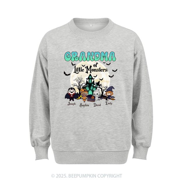 Personalized Grandma Halloween Sweatshirt Beepumpkin
