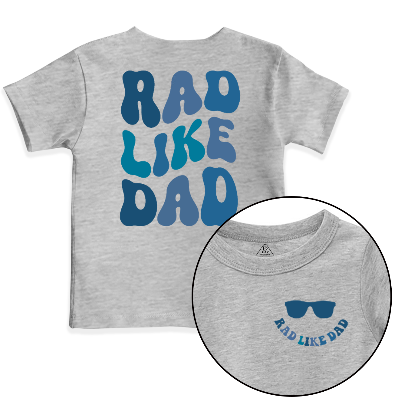 Rad Like Dad Toddler&Kid's Tees Beepumpkin