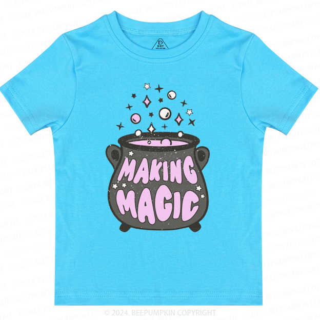 Making Magic Witch Halloween Toddler&Kids Tees 
