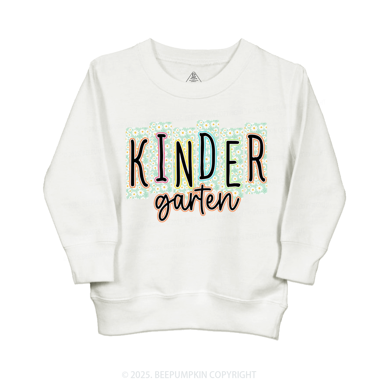 Personalized Floral School Days Kid's Sweatshirt