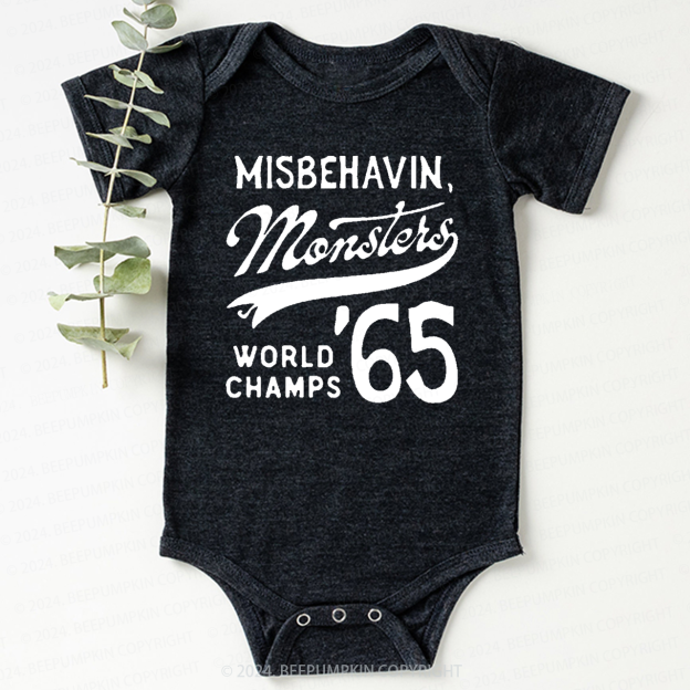 Misbehavin' Monsters  Bodysuit For Baby