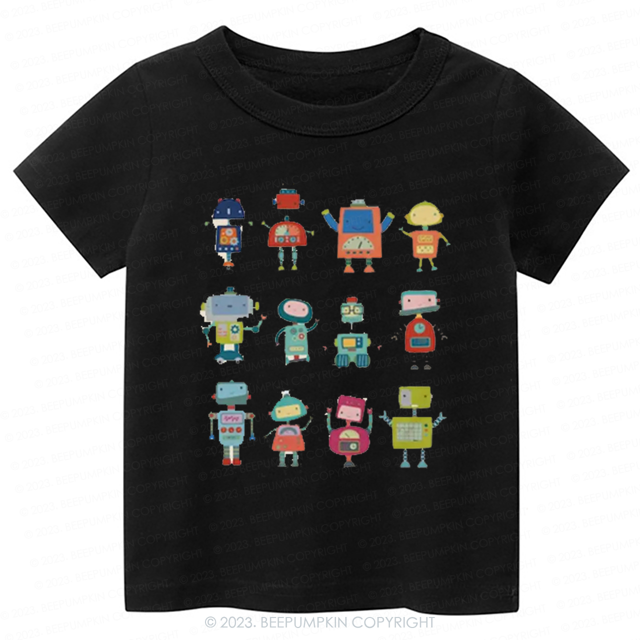  Fun Robot Crew Kids Shirt