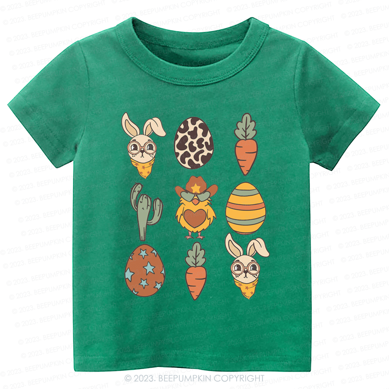 Hoppy Western Easter Carrot Eggs -Toddler Tees