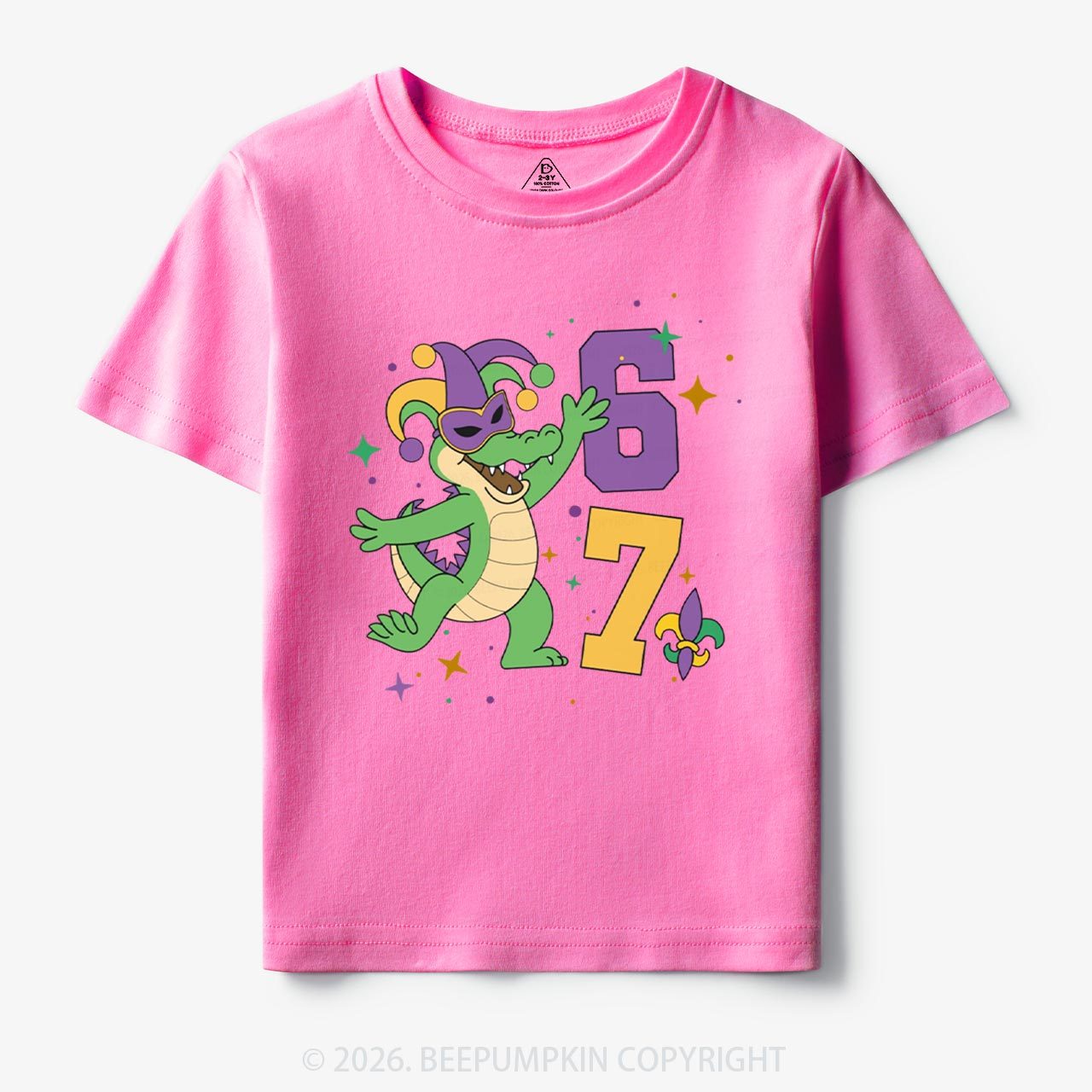Mardi Gras Alligator 67 Toddler&Kid's Tees Beepumpkin