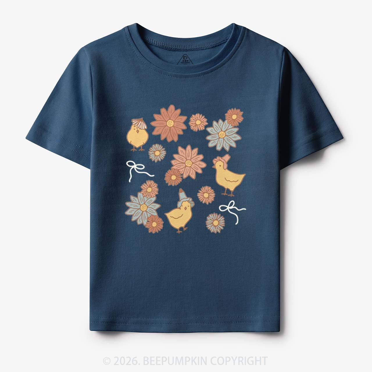 Farm Flower Chicks Toddler&Kid's Tees