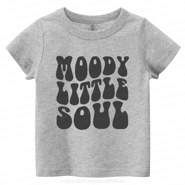 Moody Little Soul Halloween Toddler&Kids Tees