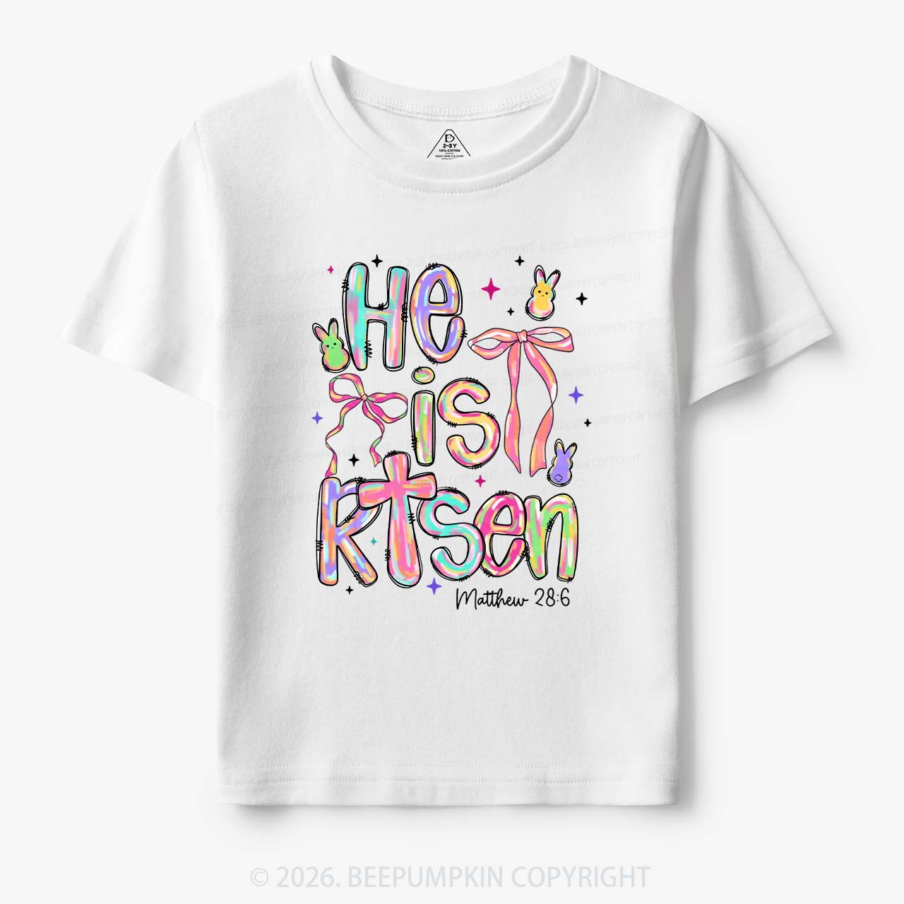 Risen In Color  Candy Bunny Toddler&Kids Tees