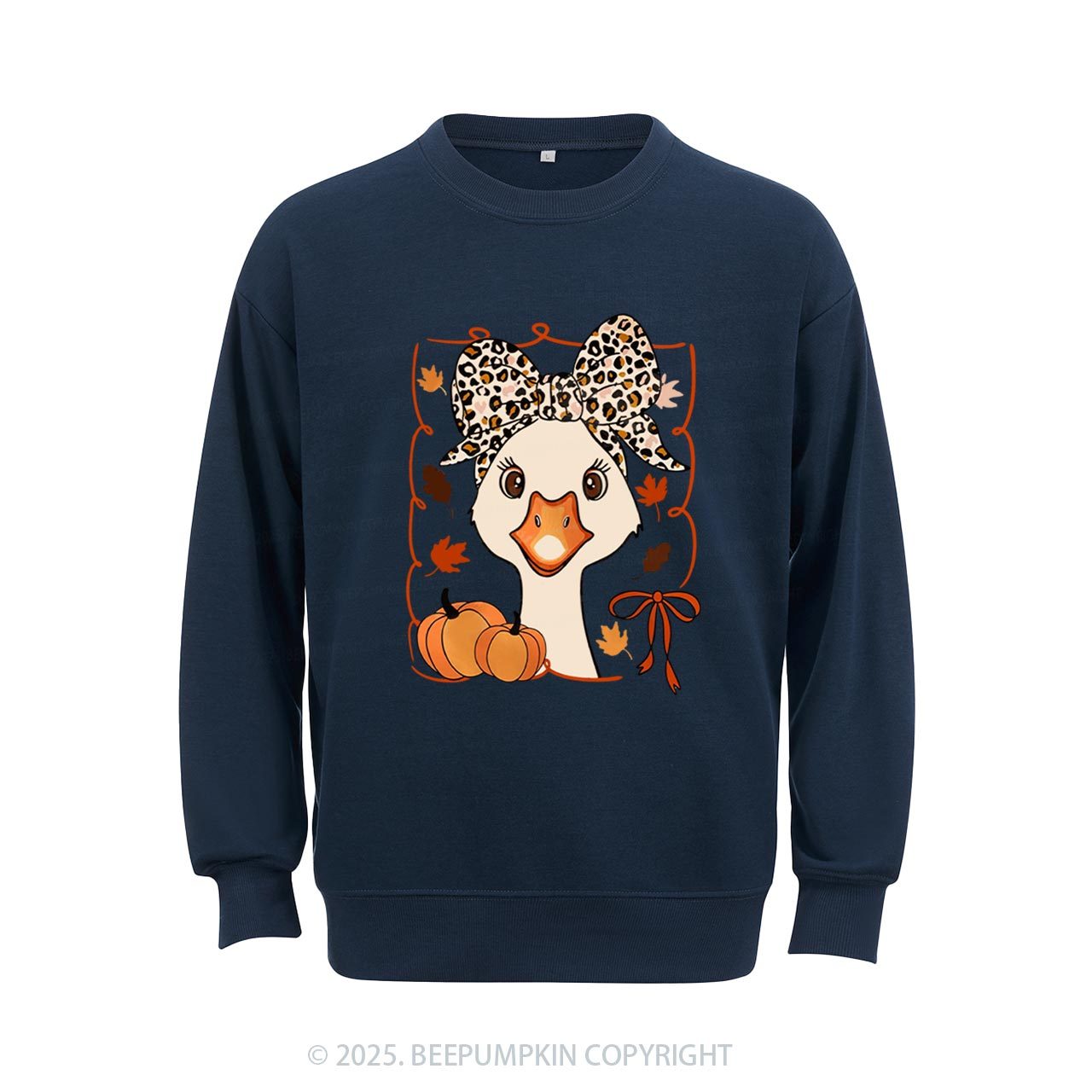 Leopard Bows Sweatshirt Beepumpkin