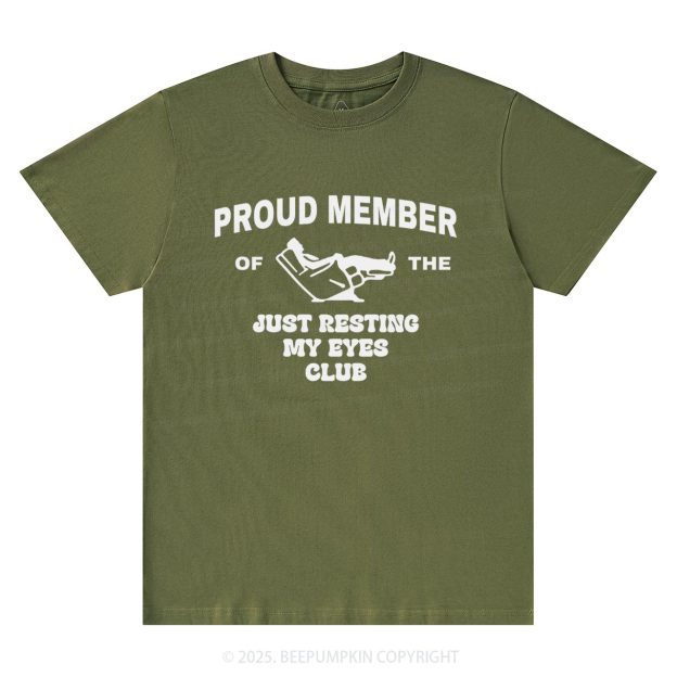 Just Resting My Eyes Dad T-shirt