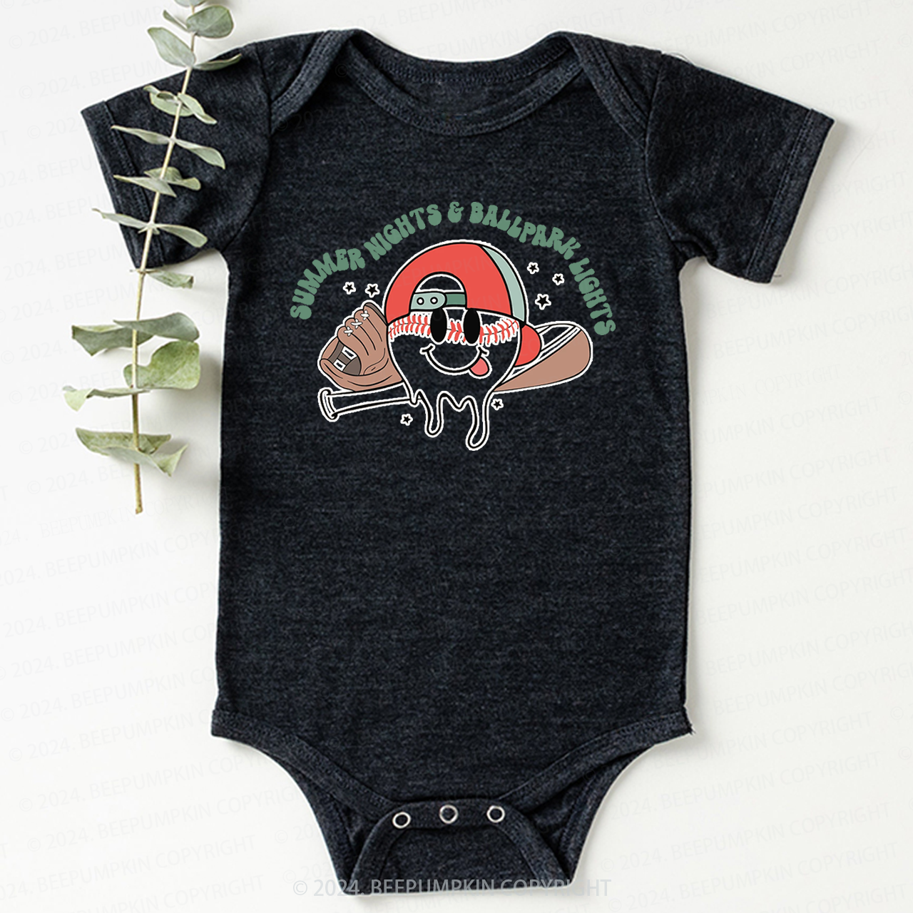 Summer Nights And Ball Park Lights Bodysuit For Baby 