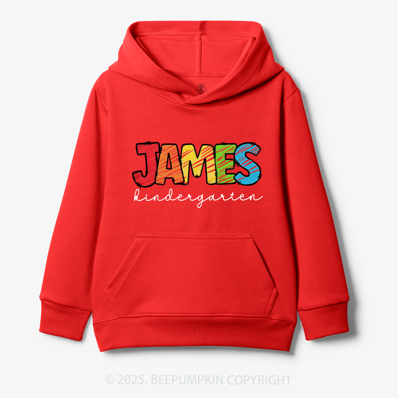 Personalized Rainbow Alphabet Name Kid's Hoodies Beepumpkin