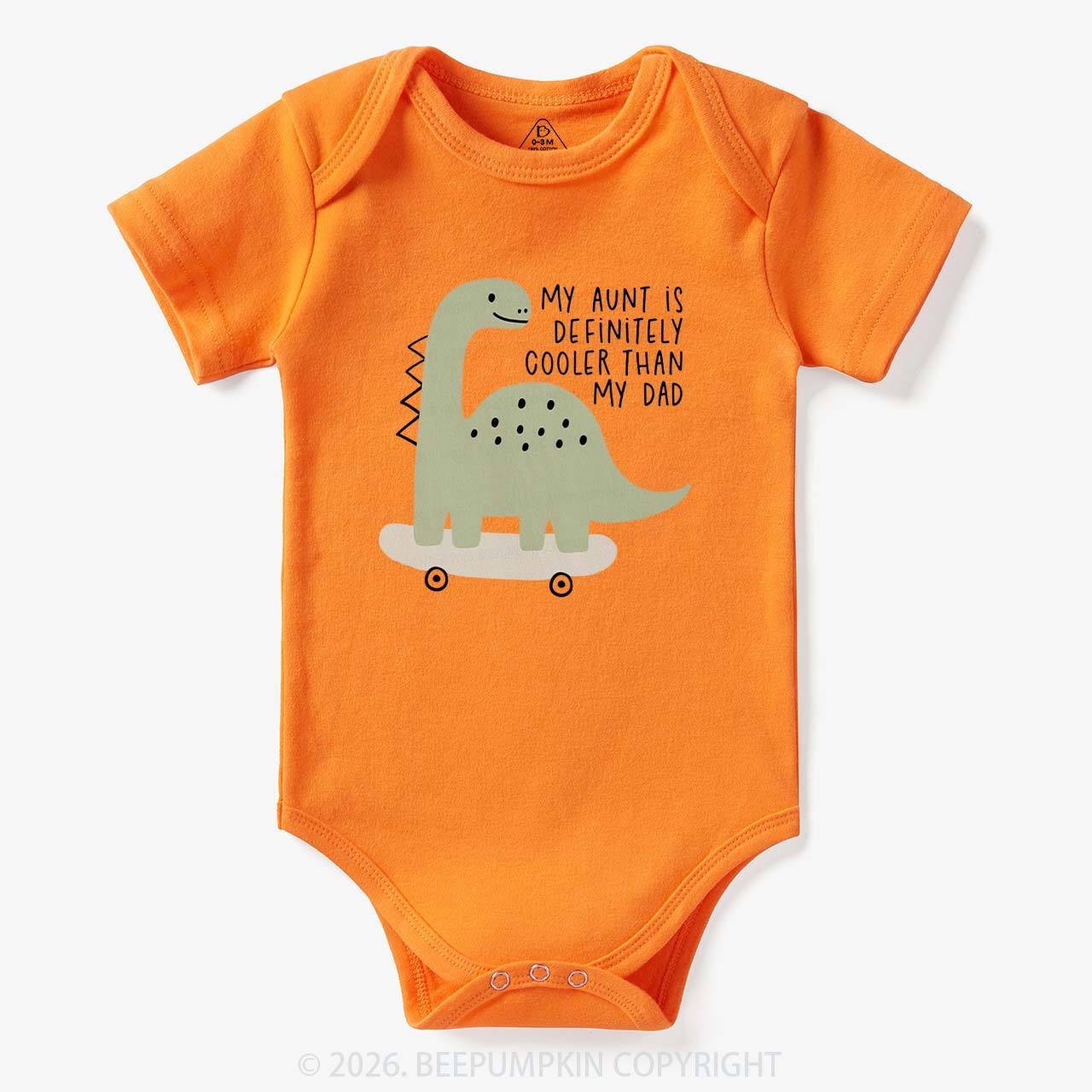 Dino My Aunt Is Cooler Than My Dad Bodysuit