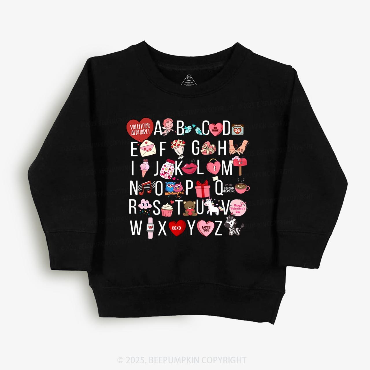 Valentine Alphabet Kid's Sweatshirt