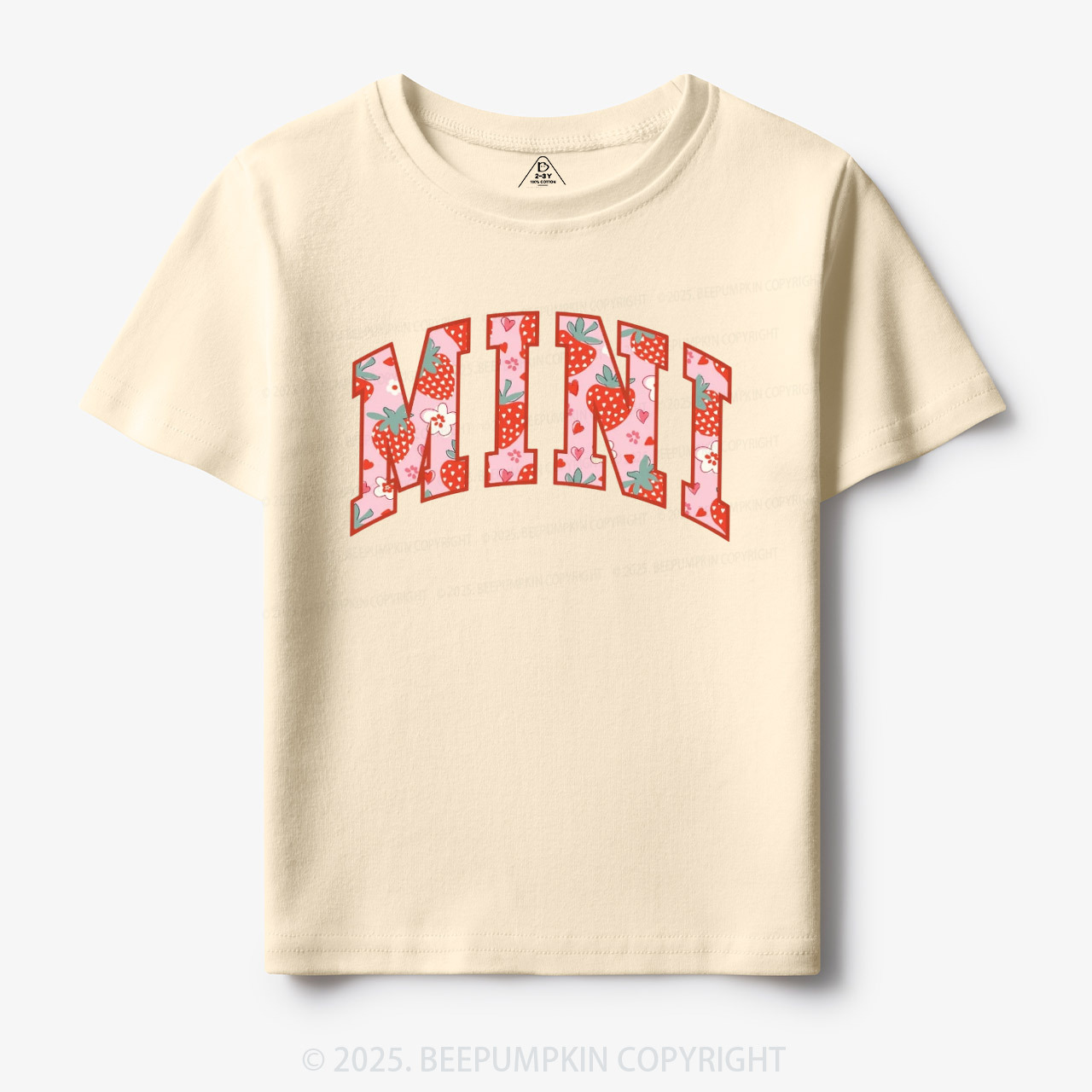 Happy Mini Strawberry Toddler&Kid's Tees Beepumpkin