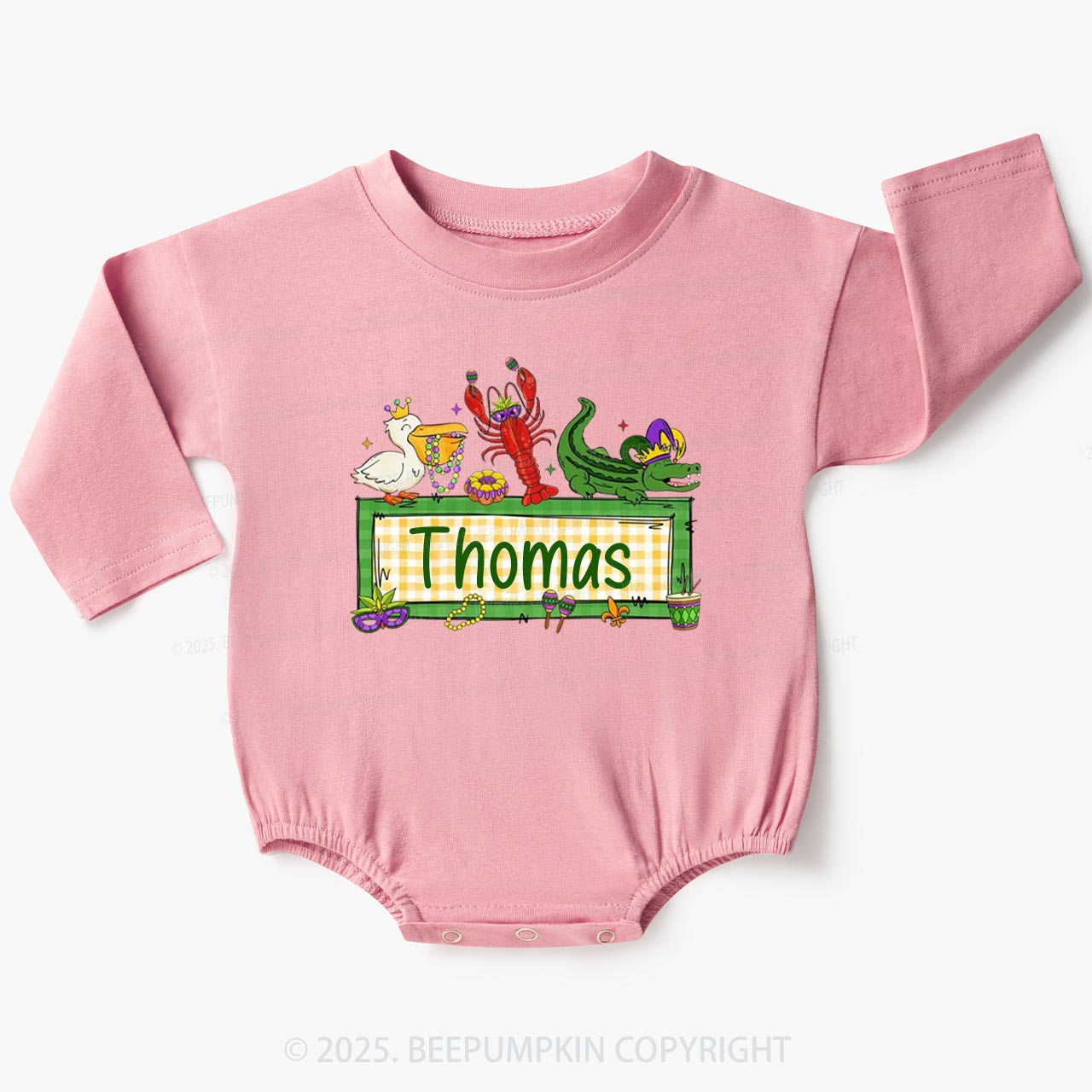 Personalized Tiny Parade Nameset Baby Bubble Romper Beepumpkin