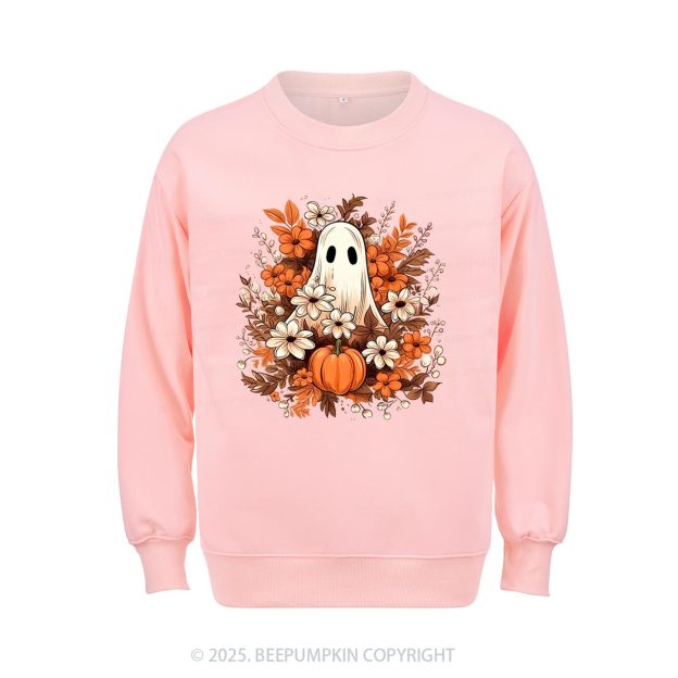Watercolor Spooky Ghost Sweatshirt Beepumpkin