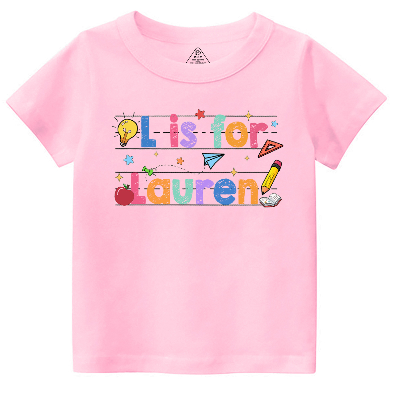 Personalized Kids Crayon Name Toddler&Kid's Tees Beepumpkin 