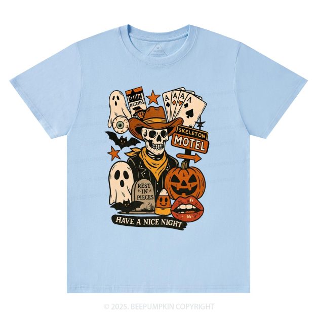 Spooky Western Skeleton T-Shirts Beepumpkin