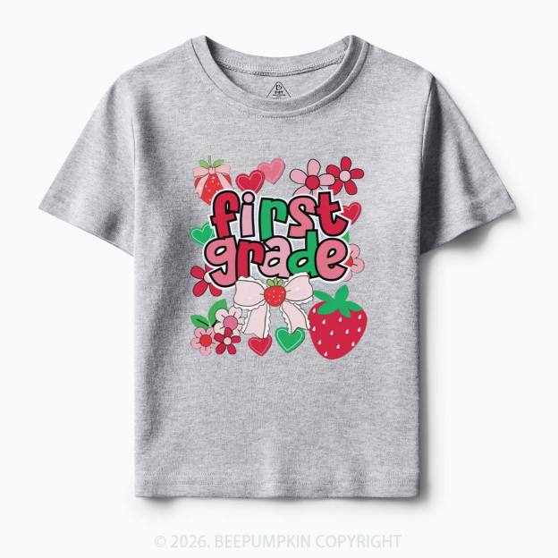 First Grade Strawberries Back to School Toddler&Kid's Tees