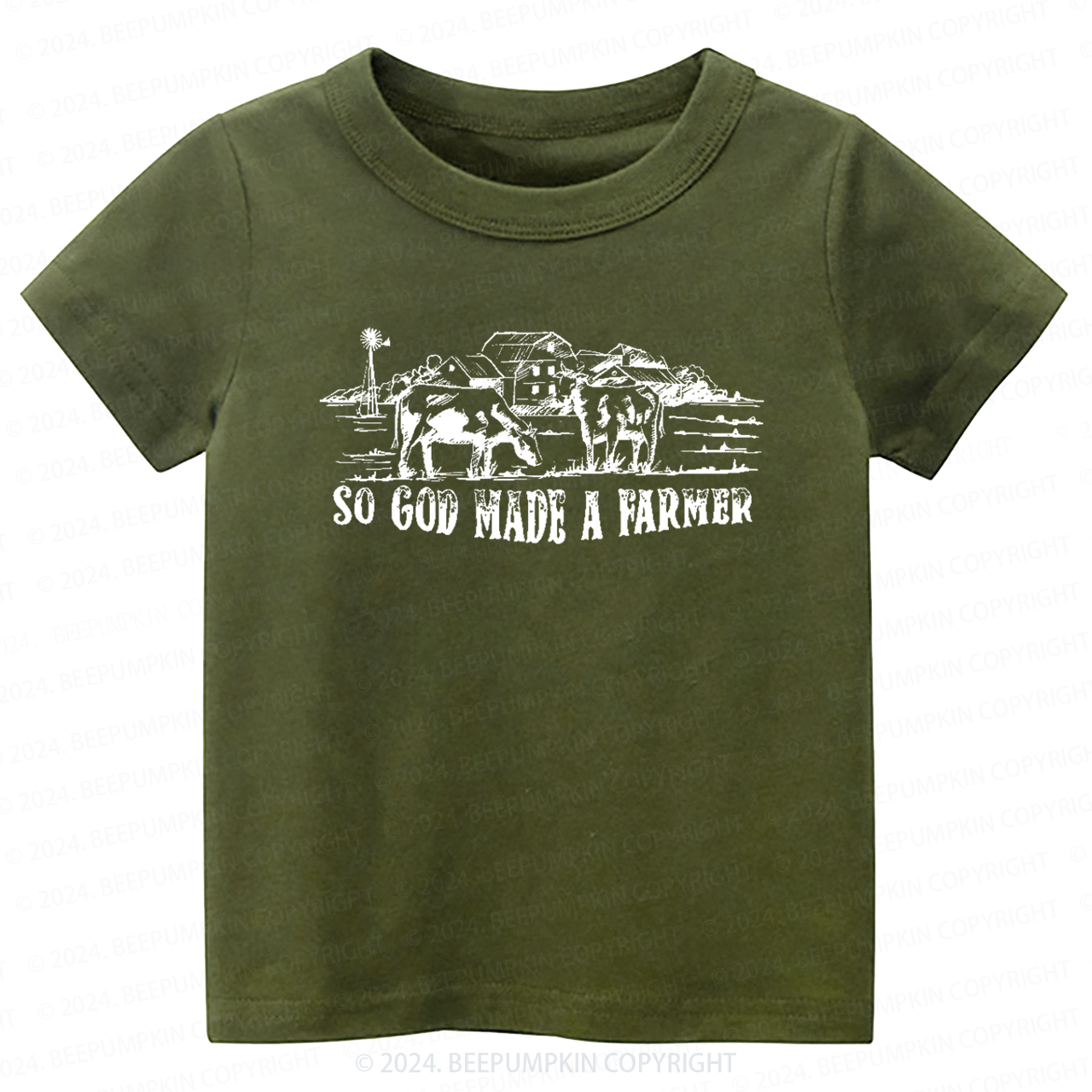 So God Made A Farmer Toddler&Kids Tees 