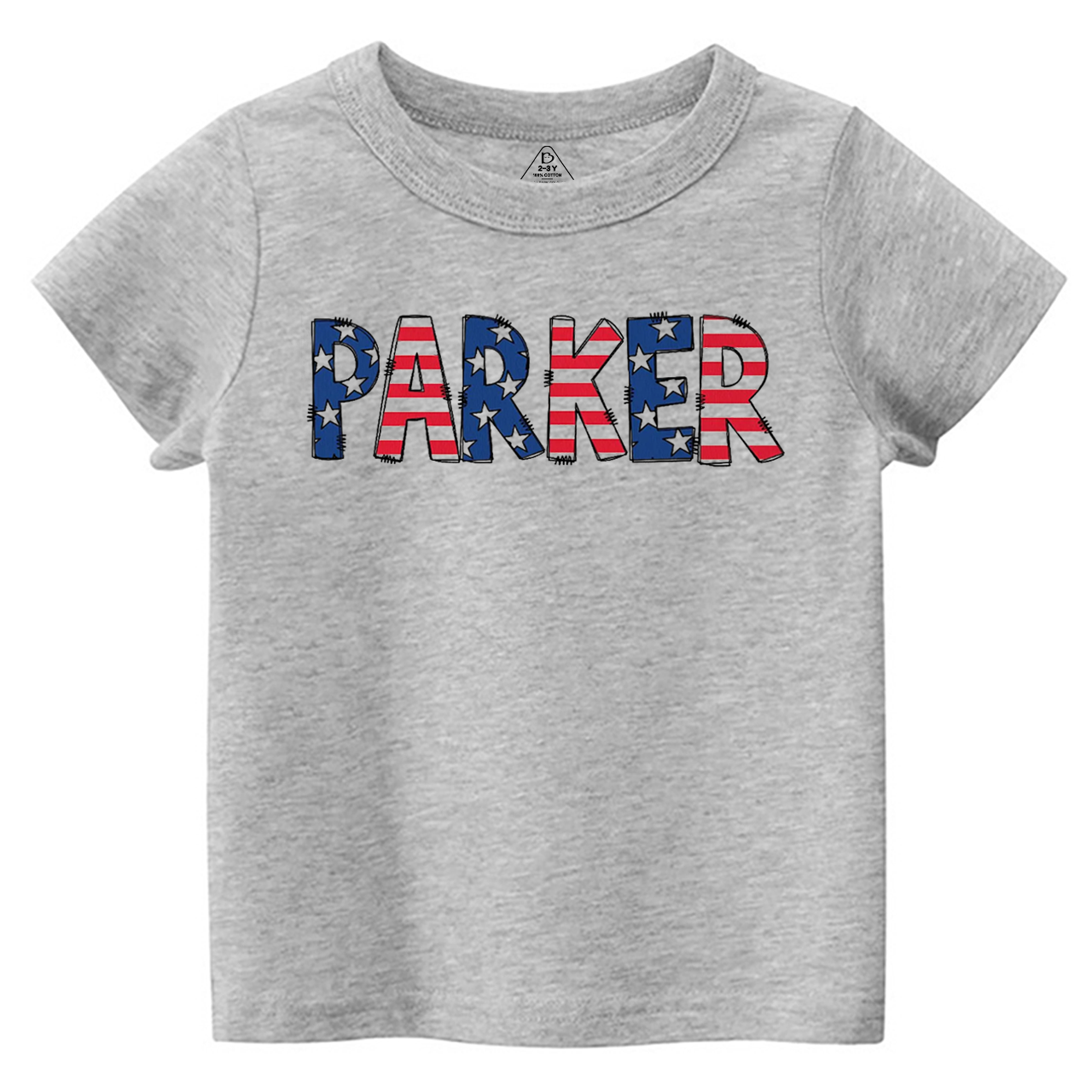 Personalized Name Patriotic Letters Toddler&Kid's Tees Beepumpkin 
