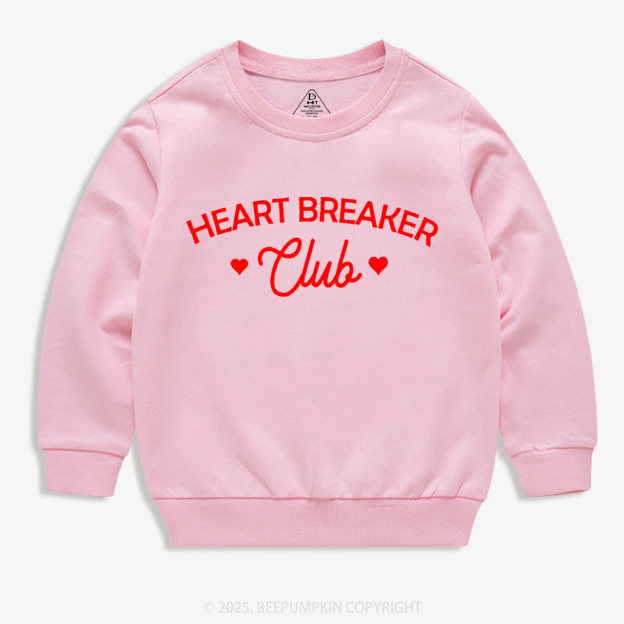 Heart Breaker Club Valentine's Day Kid's Sweatshirt