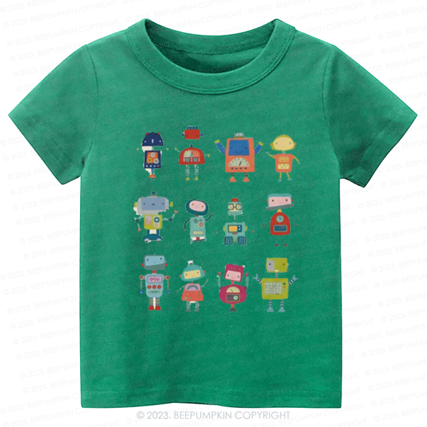  Fun Robot Crew Kids Shirt