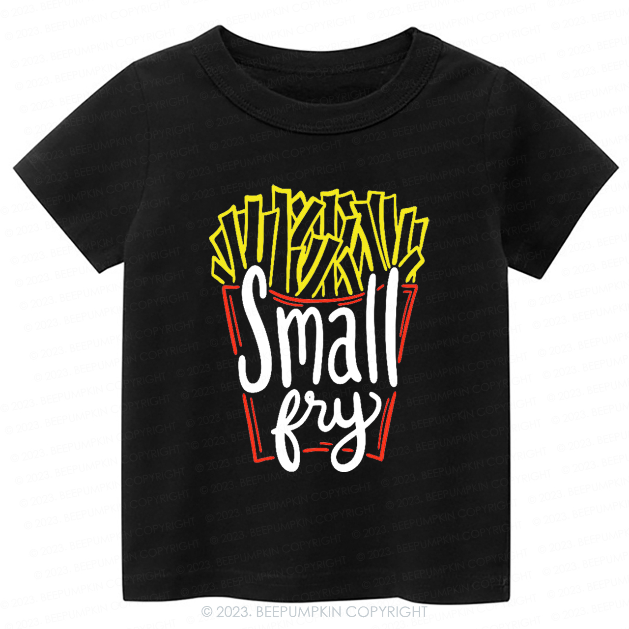 Cute "Small Fry" Fries Kids Shirt