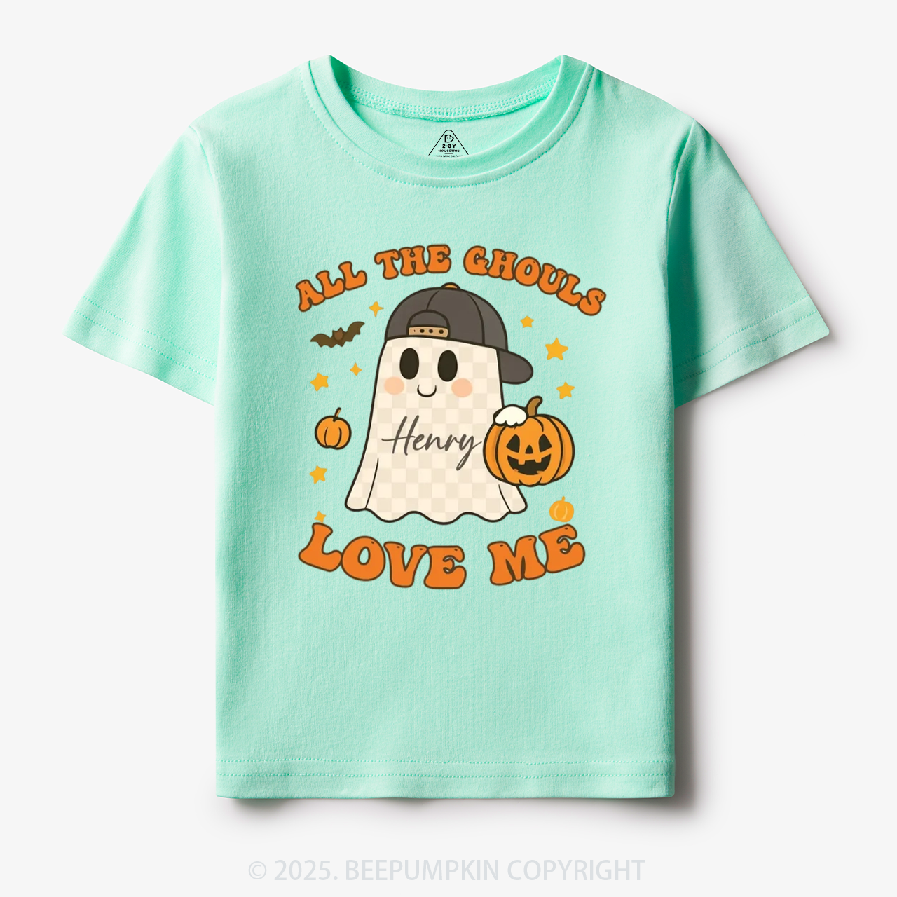 Personalized All The Ghouls Love Me Toddler&Kid's Tees Beepumpkin