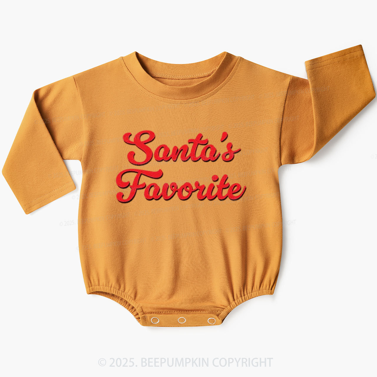 Santa's Favorite Baby Bubble Romper Beepumpkin